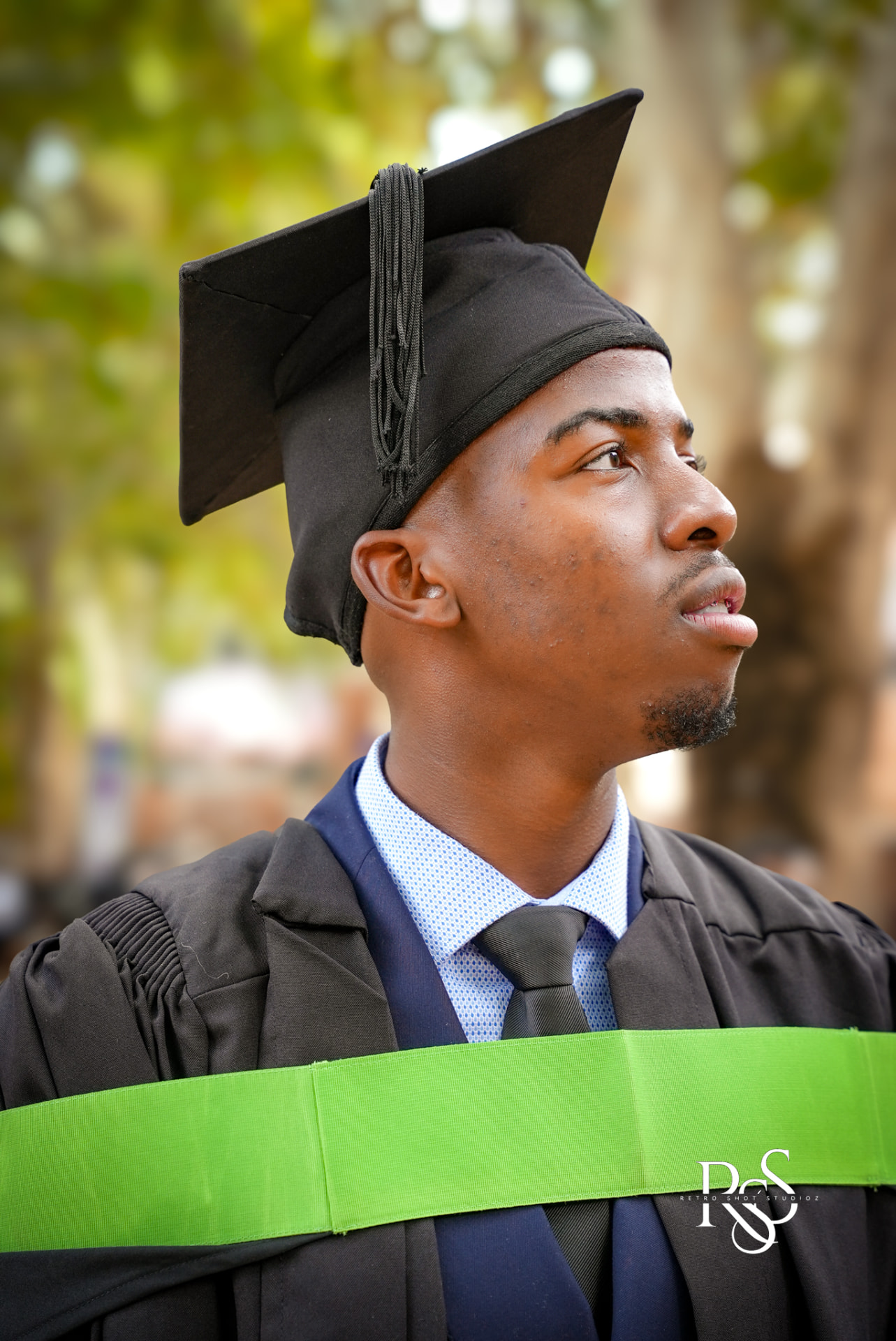Graduate portrait on campus in Potchefstroom